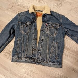 Vintage Levis original Jean jacket - Sherpa lined size medium